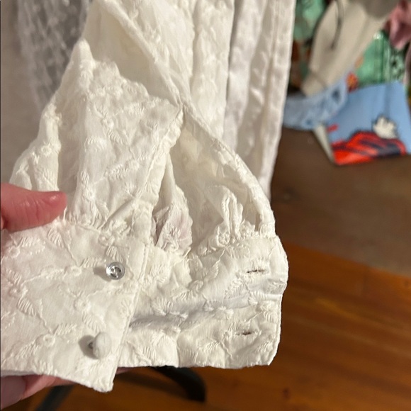 Textured White Kimono Robe - Picture 3 of 7